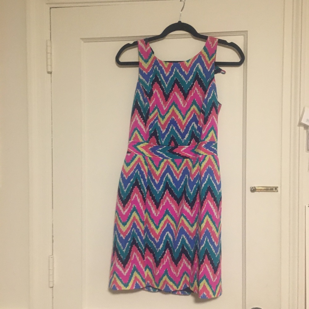 Lilly Pulitzer Kirkland Dress multi Hearts chevron